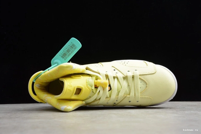 Cheap MAX Air Floral Jordan Yellow Retro 6 543390-800 Dynamic (GS) 0706